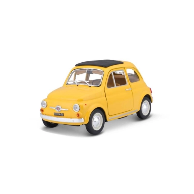 Bburago model cars Fiat 500 F 1965 yellow 1:24