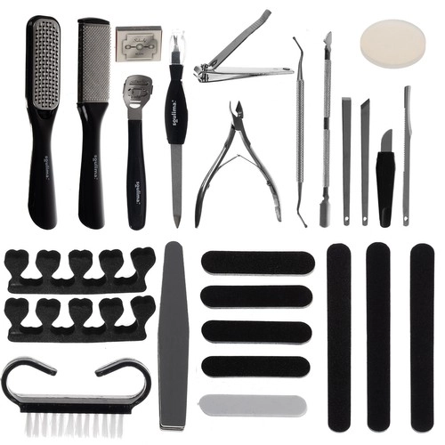 Complete set met 26 tools voor pedicure en manicure