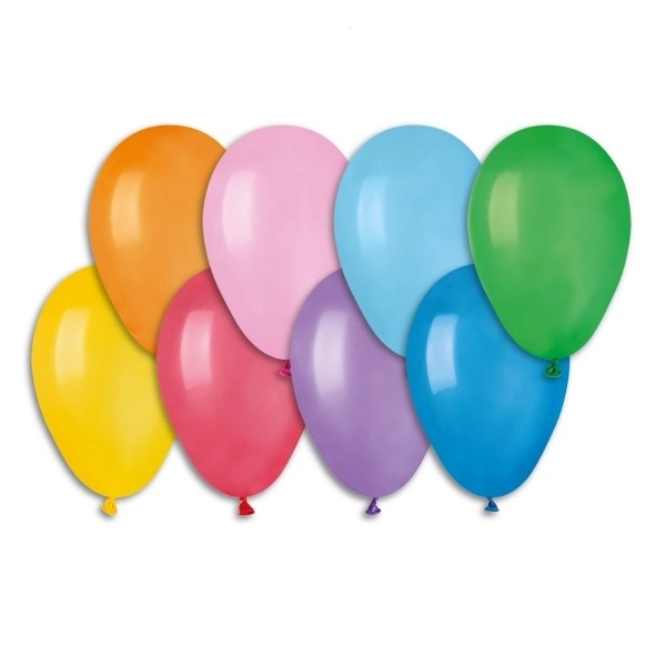 Ballons colorés gonflables 19 cm - 100 pièces