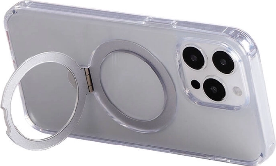 Magnetic case with stand JOYROOM for iPhone 15 Pro, transparent
