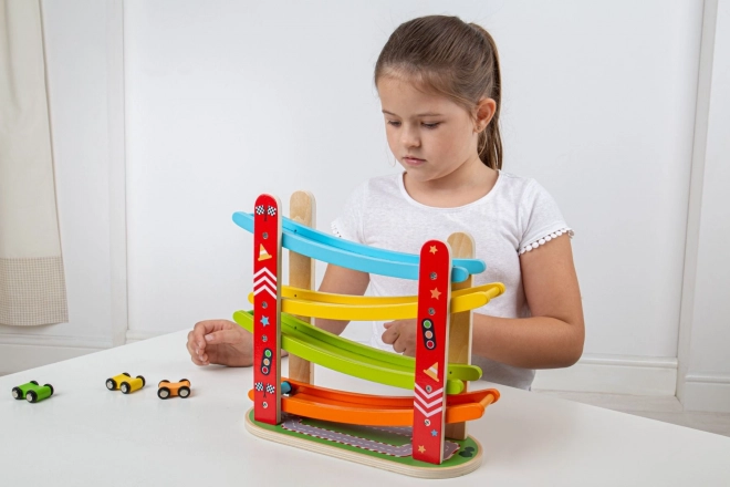 Wooden Racing Track for Cars from Bigjigs Toys