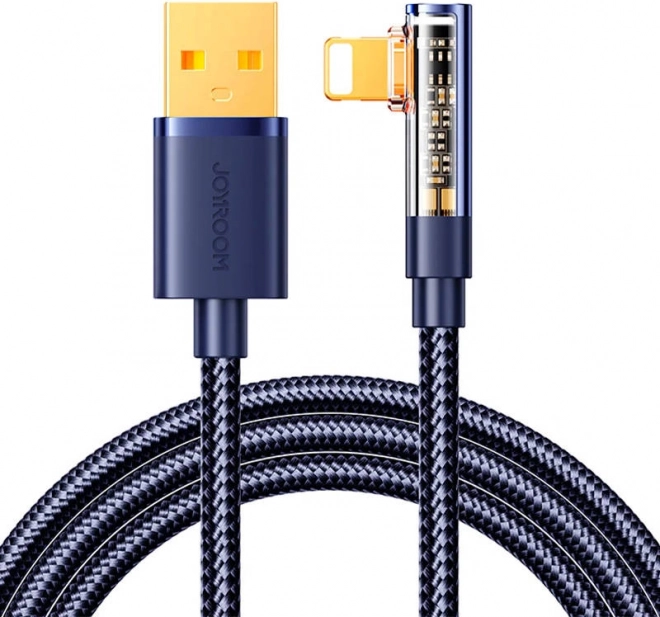 Angled USB‑A to Lightning Cable 1.2 m Joyroom Blue