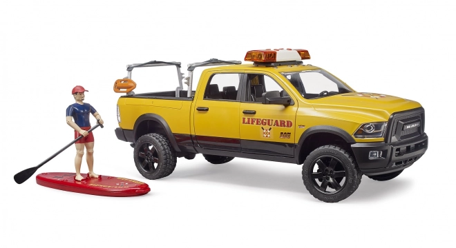 Bruder Dodge RAM kustwacht met reddingswerker en accessoires