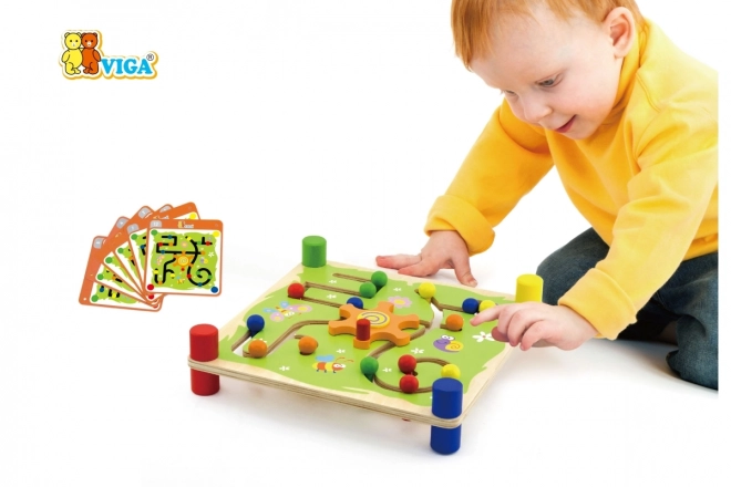 Viga Trop en Volg Montessori Houten Didactisch Spel
