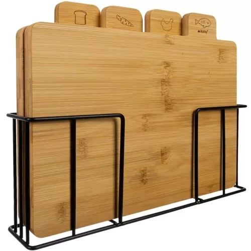 Bamboe snijplank - 4 stuks. Ruhy 19338