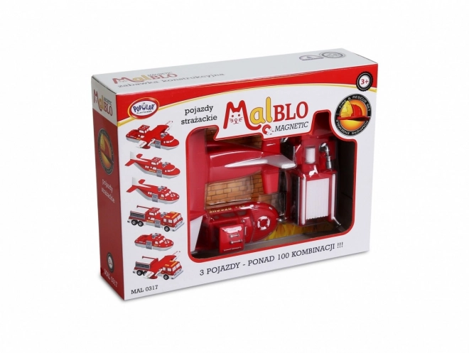 Magnetische Feuerwehrfahrzeuge MalBlo