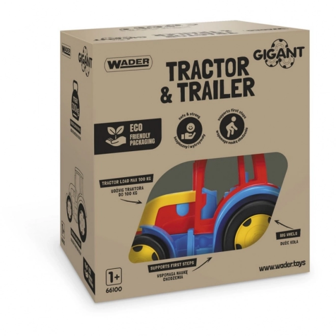Tractor met aanhanger Gigant 120 cm