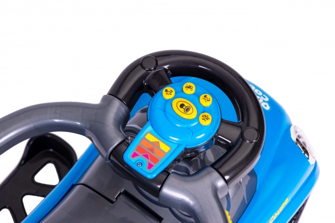 Kinder loopfiets 3in1 met stuur en geluiden - blauw