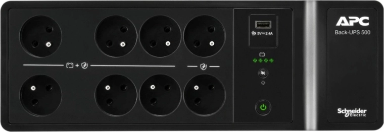 Acht stopcontacten en zekere back‑up