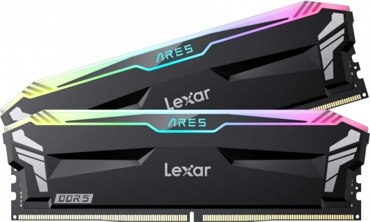 Geheugen LEXAR ARES DDR5 RGB 32 GB (2×16 GB) 7200 MHz zwart