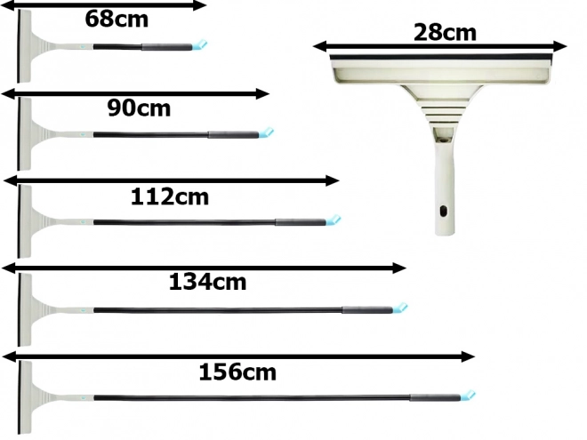 Microfiber Window Cleaning Brush with Adjustable Length