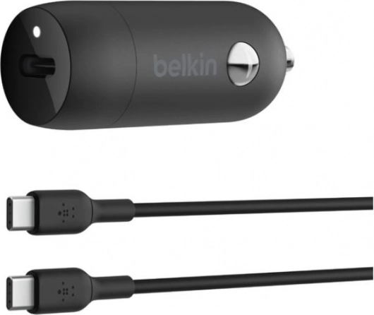Autoladegerät 30W PD PPS schwarz mit USB-C Kabel