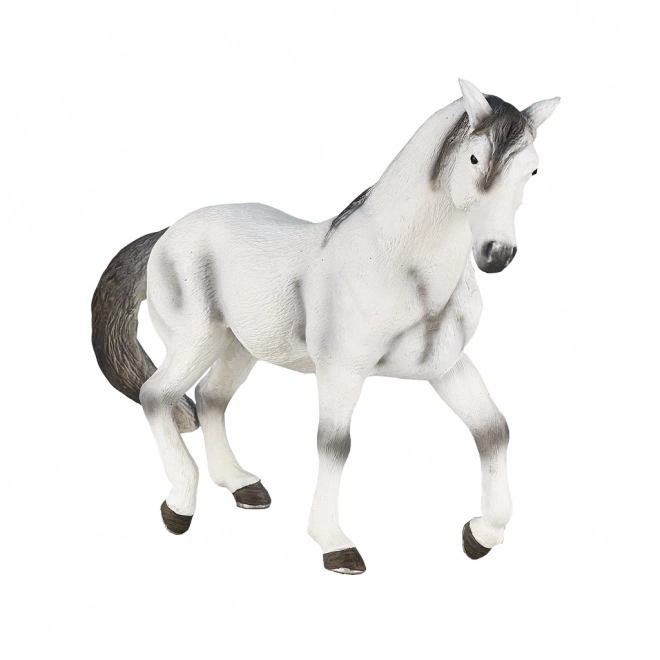 Realistische model van een grijs Andalusisch paard