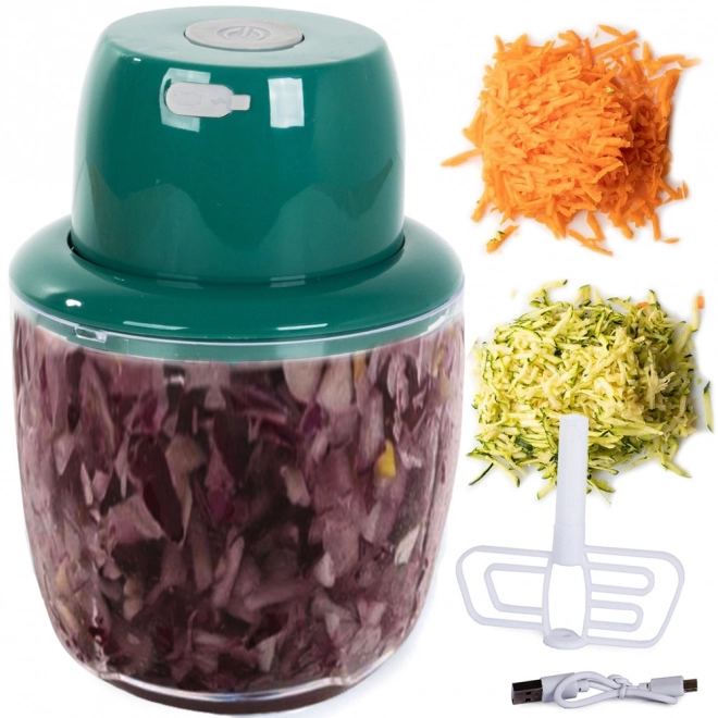 Elektrische hakker voor uien en knoflook met mixer