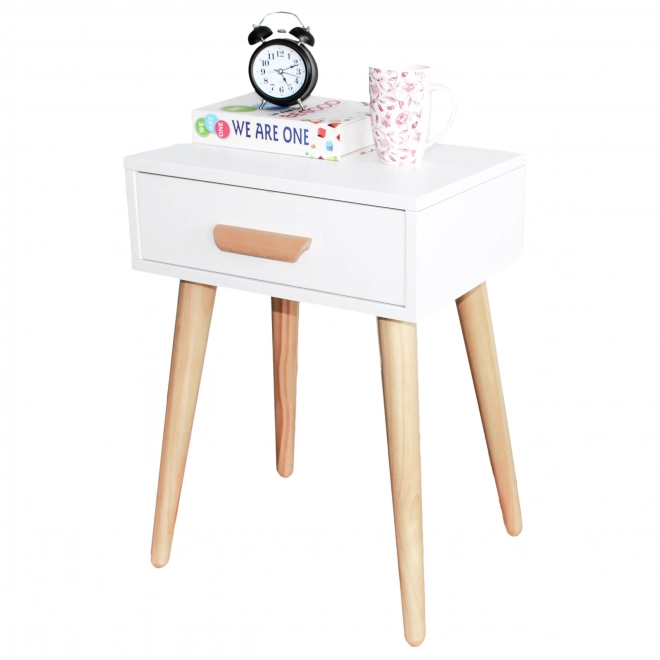 Table de nuit moderne, table basse blanche