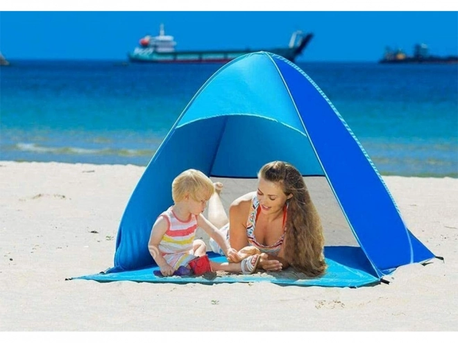 Zelfvouwende strandtent met UV-bescherming