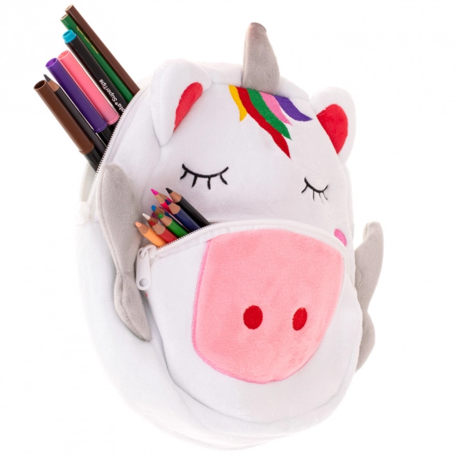 Plush Unicorn Preschool Backpack