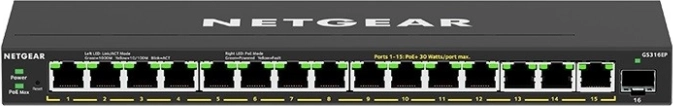 Commutateur PoE+ Gigabit non géré NETGEAR à 16 ports