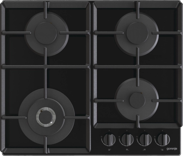 Table de cuisson à gaz encastrable en verre avec brûleur wok