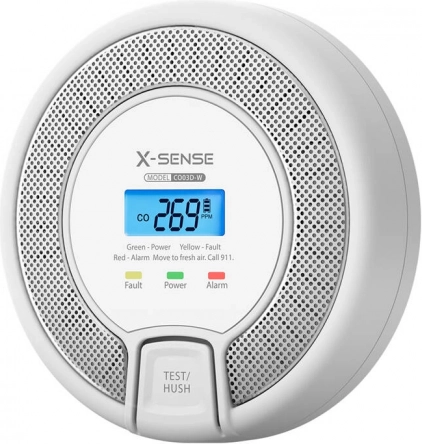 Koolmonoxidemelder X-Sense CO03D-W Link+