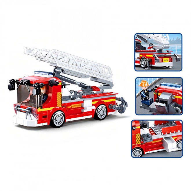 Sluban Brandweerwagen met Telescopische Ladder