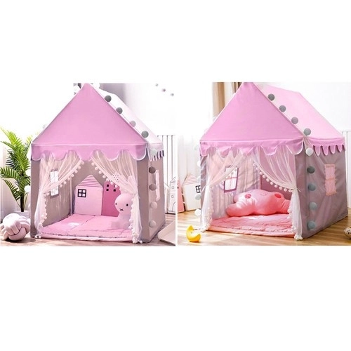Children's pink tent with led lights