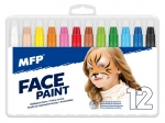 Gezichtskleuren set van 12 kleuren