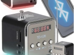 Draagbare accu-radio en bluetooth-speaker met LCD