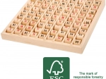 Small Foot table de multiplication à rouleaux en bois FSC