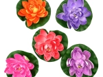 Schwimmdekoration Seerose aus Kunststoff (UH) 18 cm (Mix 5 Farben)