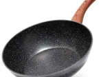 Granit-Wok VILDE Black&Wood 28 cm