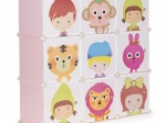 Armoire modulaire pour enfants avec 9 étagères