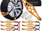 Sneeuwkettingen – universele antislip hoezen voor banden, set van 8 stuks