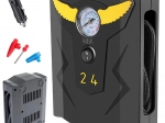 Portable Car Air Compressor 12 V 120 W, 150 PSI with Gauge