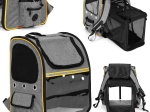 Faltbarer Transport-Rucksack für Katzen und Hunde mit transparenter Front