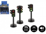 Interactief verkeerslicht van kunststof op batterijen 12 cm