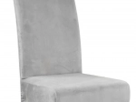 Universele grijze hoes voor stoel van velours