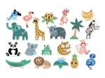 Vilac aimants en bois Jungle pour enfants