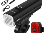 Trizand LED bicycle light 1000 lm – front and rear set
