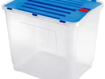 Heidrun boîte de rangement Dragon 100 l, transparente avec couvercle (couleurs assorties)