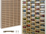 houten plank voor autootjes met 90 vakken KRUZZEL