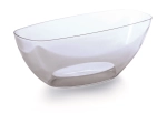 Transparente ovale Schale für Orchideen 36 cm COUBI