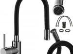 staande keukenmengkraan met flexibele uittrekbare uitloop RUHHY
