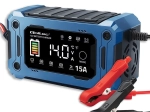 Microprocessor Charger 12 V 15 A with Repair and Maintenance, LCD, for AGM, GEL and LiFePO4