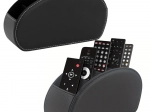 Organisateur pour télécommandes avec 5 compartiments en cuir écologique noir