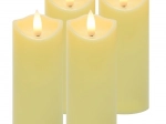 Bougies LED pour lampions 12,5 × 5 cm, lot de 4 RUHHY