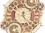 3D Puzzle Mécanique en Bois Horloge avec Calendrier