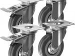 Industriële zwenkwielen Malatec (set van 4 stuks)