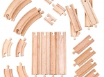Ensemble de Rails en Bois Set 24 Pièces Bigjigs Rail