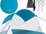 Selbstaufbauendes Strandzelt POP-UP TRIZAND 190 × 120 × 90 cm mit Moskitonetz